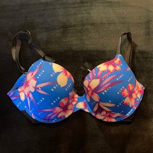 PINK Tropical Print Bra